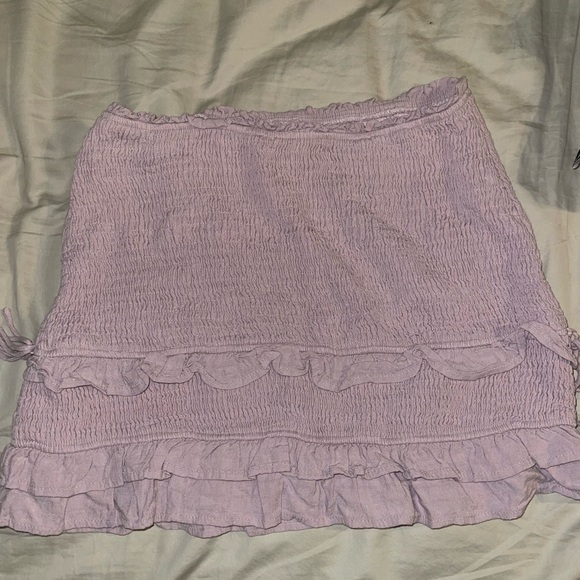 Ruffle Ruched Mini Skirt - Picture 2 of 4